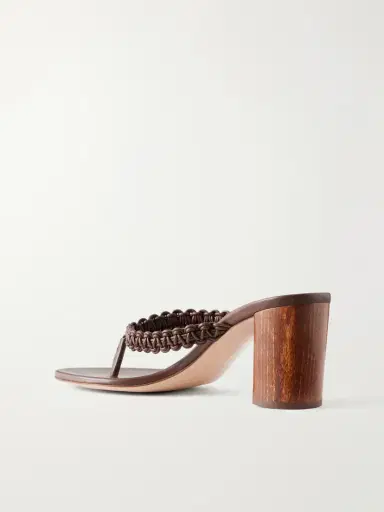 Gianvito Rossi 70 Braided Leather Thong Sandals | Thumbnail 3 Gianvito Rossi 70 Braided Leather Thong Sandals | Thumbnail 3