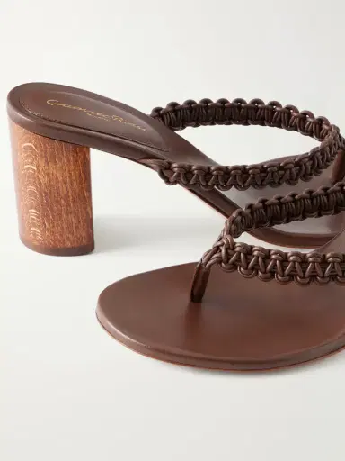 Gianvito Rossi 70 Braided Leather Thong Sandals | Thumbnail 5 Gianvito Rossi 70 Braided Leather Thong Sandals | Thumbnail 5