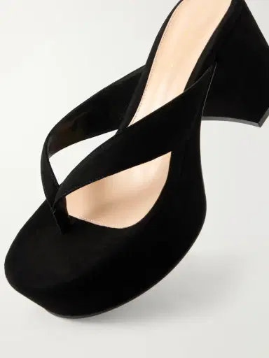 Gianvito Rossi 35 Suede Platform Thong Sandals | Thumbnail 5 Gianvito Rossi 35 Suede Platform Thong Sandals | Thumbnail 5