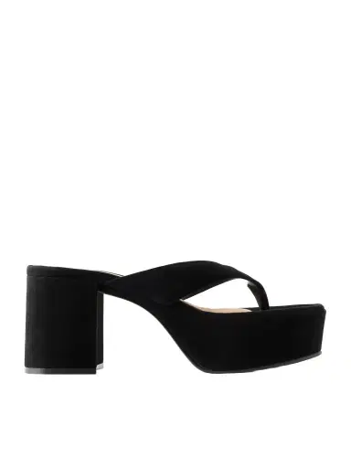 Gianvito Rossi 35 Suede Platform Thong Sandals | Thumbnail 1 Gianvito Rossi 35 Suede Platform Thong Sandals | Thumbnail 1