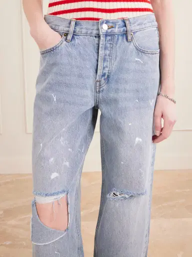 STILL HERE Painter Distressed Mid-rise Straight-leg Jeans | Thumbnail 5 STILL HERE Painter Distressed Mid-rise Straight-leg Jeans | Thumbnail 5
