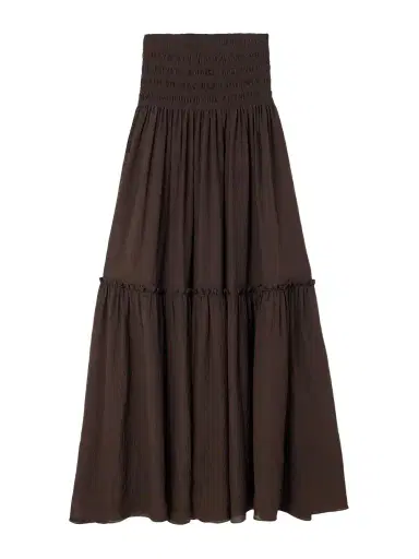 Joseph Folia Shirred Tiered Seersucker Maxi Skirt | Thumbnail 1 Joseph Folia Shirred Tiered Seersucker Maxi Skirt | Thumbnail 1