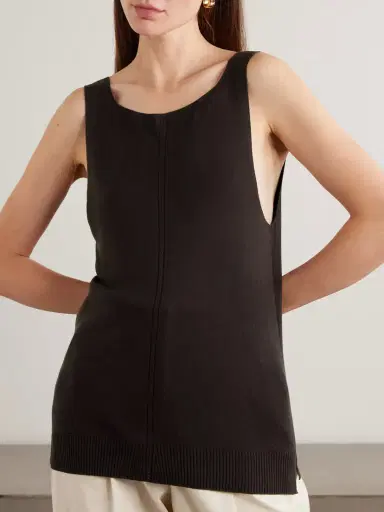 Joseph Tell Knitted Silk Tank | Thumbnail 3 Joseph Tell Knitted Silk Tank | Thumbnail 3