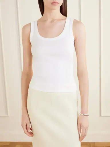 FLORE FLORE Hillie Organic Cotton-jersey Tank Top | Thumbnail 3 FLORE FLORE Hillie Organic Cotton-jersey Tank Top | Thumbnail 3