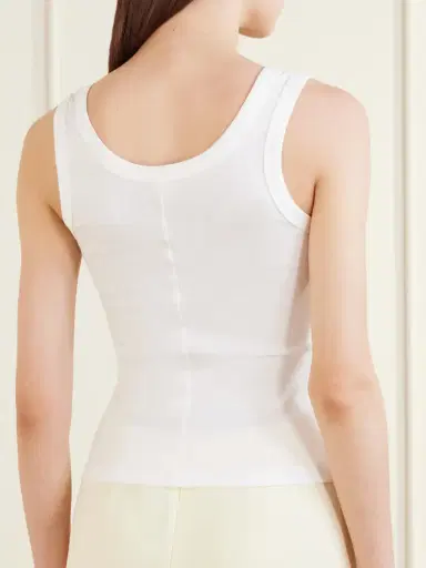 FLORE FLORE Hillie Organic Cotton-jersey Tank Top | Thumbnail 4 FLORE FLORE Hillie Organic Cotton-jersey Tank Top | Thumbnail 4