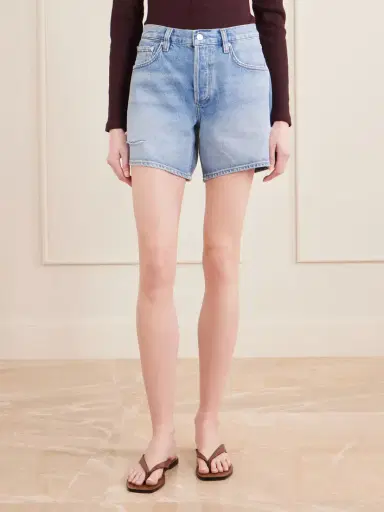Citizens of Humanity Billie Distressed Organic Denim Shorts | Thumbnail 3 Citizens of Humanity Billie Distressed Organic Denim Shorts | Thumbnail 3