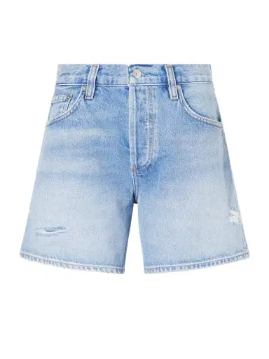 Citizens of Humanity Billie Distressed Organic Denim Shorts | Thumbnail 1 Citizens of Humanity Billie Distressed Organic Denim Shorts | Thumbnail 1