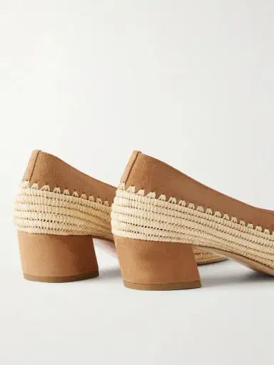 Gabriela Hearst Strength 40 Suede-trimmed Raffia Pumps | Thumbnail 5 Gabriela Hearst Strength 40 Suede-trimmed Raffia Pumps | Thumbnail 5