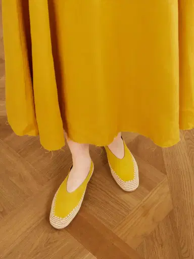 Gabriela Hearst Strength Suede And Raffia Ballet Flats | Thumbnail 2 Gabriela Hearst Strength Suede And Raffia Ballet Flats | Thumbnail 2