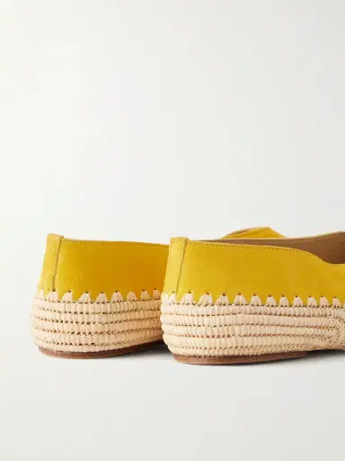 Gabriela Hearst Strength Suede And Raffia Ballet Flats | Thumbnail 5 Gabriela Hearst Strength Suede And Raffia Ballet Flats | Thumbnail 5