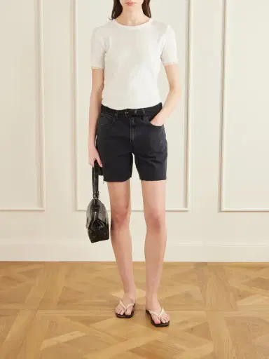 SLVRLAKE Sienna Frayed Denim Shorts | Thumbnail 2 SLVRLAKE Sienna Frayed Denim Shorts | Thumbnail 2