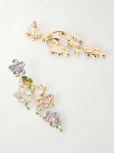 Jennifer Behr Adeline Gold-tone Crystal Earrings | Thumbnail 3 Jennifer Behr Adeline Gold-tone Crystal Earrings | Thumbnail 3