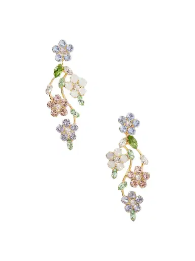 Jennifer Behr Adeline Gold-tone Crystal Earrings | Thumbnail 1 Jennifer Behr Adeline Gold-tone Crystal Earrings | Thumbnail 1
