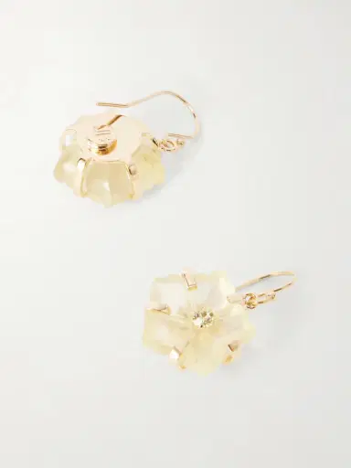Jennifer Behr Lyanna Crystal-embellished Gold-tone Quartz Earrings | Thumbnail 3 Jennifer Behr Lyanna Crystal-embellished Gold-tone Quartz Earrings | Thumbnail 3