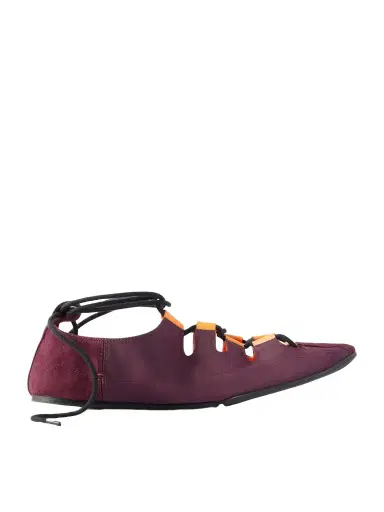 Alaïa Suede-trimmed Shell Ballet Flats | Thumbnail 1 Alaïa Suede-trimmed Shell Ballet Flats | Thumbnail 1