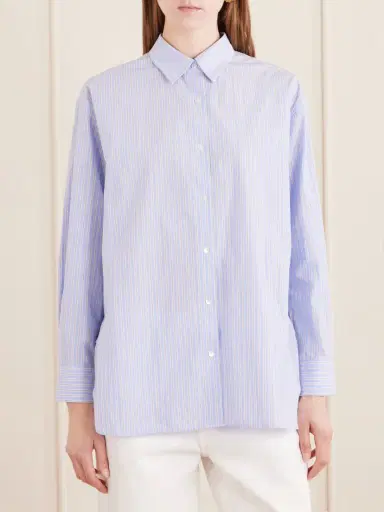 Nili Lotan Yorke Striped Cotton Shirt | Thumbnail 3 Nili Lotan Yorke Striped Cotton Shirt | Thumbnail 3