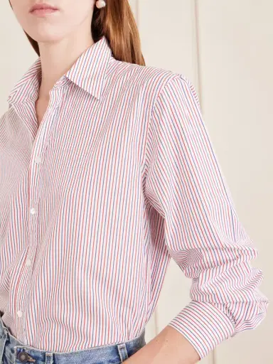 Nili Lotan Raphael Striped Cotton Shirt | Thumbnail 5 Nili Lotan Raphael Striped Cotton Shirt | Thumbnail 5