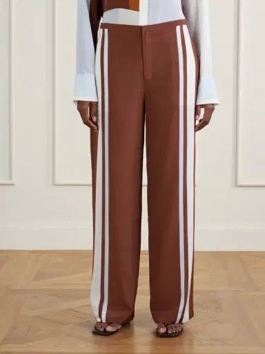 SIR. Marais Striped Silk Straight-leg Pants | Thumbnail 3 SIR. Marais Striped Silk Straight-leg Pants | Thumbnail 3