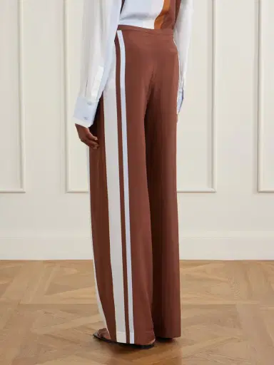 SIR. Marais Striped Silk Straight-leg Pants | Thumbnail 4 SIR. Marais Striped Silk Straight-leg Pants | Thumbnail 4