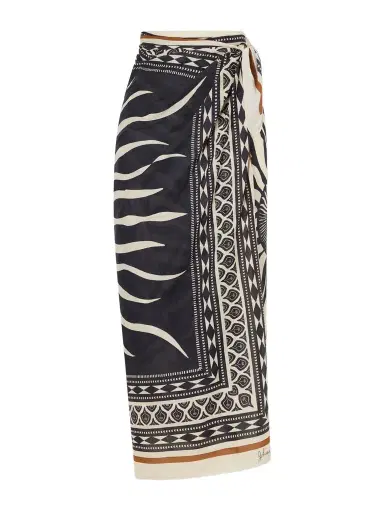 Johanna Ortiz Golden Horizon Printed Cotton Pareo | Thumbnail 1 Johanna Ortiz Golden Horizon Printed Cotton Pareo | Thumbnail 1