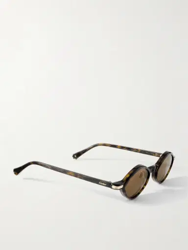 Cartier Eyewear Oval-frame Tortoiseshell Acetate Sunglasses | Thumbnail 3 Cartier Eyewear Oval-frame Tortoiseshell Acetate Sunglasses | Thumbnail 3