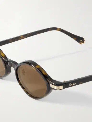 Cartier Eyewear Oval-frame Tortoiseshell Acetate Sunglasses | Thumbnail 4 Cartier Eyewear Oval-frame Tortoiseshell Acetate Sunglasses | Thumbnail 4