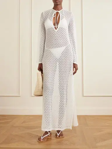 Missoni Striped Metallic Crochet-knit Coverup | Thumbnail 2 Missoni Striped Metallic Crochet-knit Coverup | Thumbnail 2