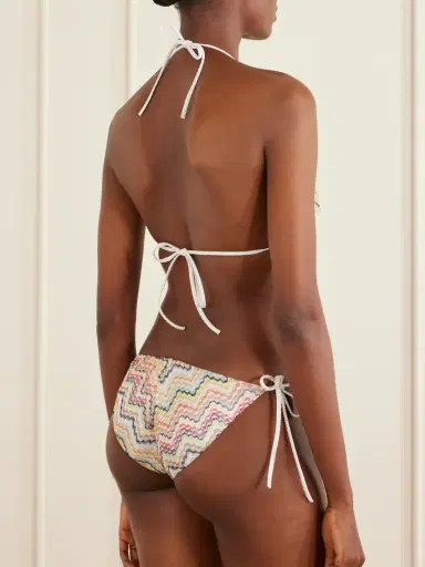 Missoni Striped Crochet-knit Halterneck Swimsuit | Thumbnail 3 Missoni Striped Crochet-knit Halterneck Swimsuit | Thumbnail 3