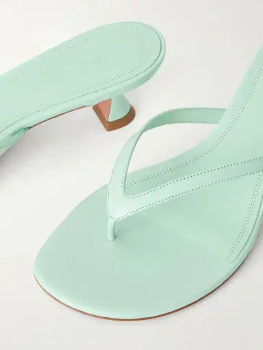 Amina Muaddi Juliette 45 Leather Thong Sandals | Thumbnail 5 Amina Muaddi Juliette 45 Leather Thong Sandals | Thumbnail 5