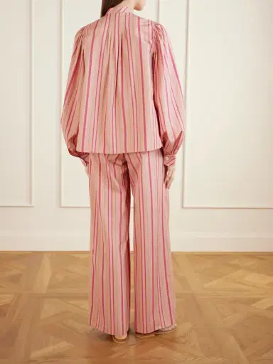 Thierry Colson Yana Striped Cotton-poplin Blouse | Thumbnail 3 Thierry Colson Yana Striped Cotton-poplin Blouse | Thumbnail 3