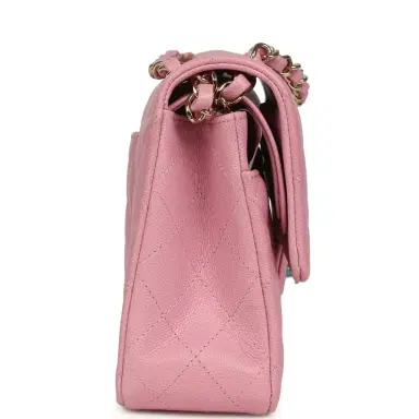 Chanel Chanel Medium Classic Double Flap Bag Pink Shiny Caviar Light Gold Hardware | Thumbnail 3 Chanel Chanel Medium Classic Double Flap Bag Pink Shiny Caviar Light Gold Hardware | Thumbnail 3