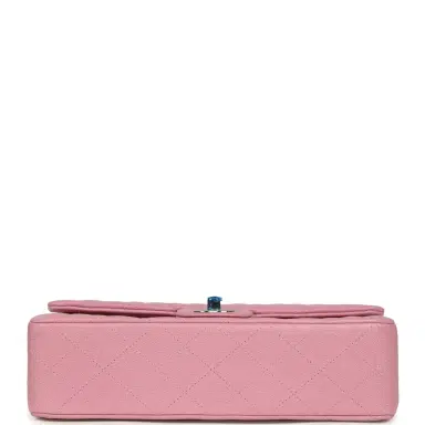 Chanel Chanel Medium Classic Double Flap Bag Pink Shiny Caviar Light Gold Hardware | Thumbnail 6 Chanel Chanel Medium Classic Double Flap Bag Pink Shiny Caviar Light Gold Hardware | Thumbnail 6