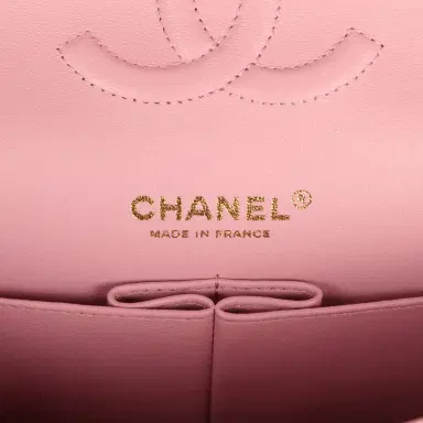 Chanel Chanel Medium Classic Double Flap Bag Pink Shiny Caviar Light Gold Hardware | Thumbnail 8 Chanel Chanel Medium Classic Double Flap Bag Pink Shiny Caviar Light Gold Hardware | Thumbnail 8