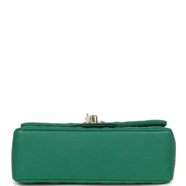 Chanel Chanel Mini Classic Rectangular Flap Bag Green Lambskin Light Gold Hardware | Thumbnail 6 Chanel Chanel Mini Classic Rectangular Flap Bag Green Lambskin Light Gold Hardware | Thumbnail 6