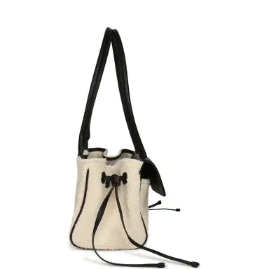 Chanel Chanel Small "Urban Essential" East West Shopping Tote Black Calfskin and White Tweed Boucle Gold Hardware | Thumbnail 3 Chanel Chanel Small "Urban Essential" East West Shopping Tote Black Calfskin and White Tweed Boucle Gold Hardware | Thumbnail 3