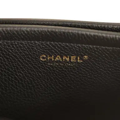 Chanel Chanel Small "Urban Essential" East West Shopping Tote Black Calfskin and White Tweed Boucle Gold Hardware | Thumbnail 10 Chanel Chanel Small "Urban Essential" East West Shopping Tote Black Calfskin and White Tweed Boucle Gold Hardware | Thumbnail 10