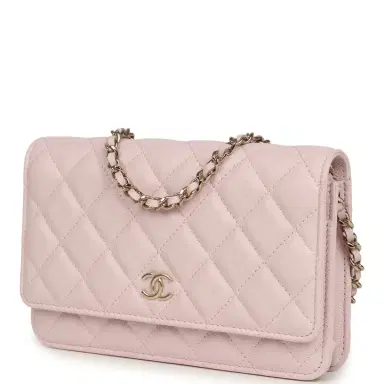 Chanel Chanel Wallet On Chain WOC Light Pink Caviar Light Gold Hardware | Thumbnail 5 Chanel Chanel Wallet On Chain WOC Light Pink Caviar Light Gold Hardware | Thumbnail 5