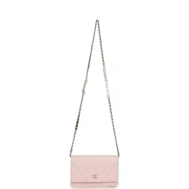 Chanel Chanel Wallet On Chain WOC Light Pink Caviar Light Gold Hardware | Thumbnail 7 Chanel Chanel Wallet On Chain WOC Light Pink Caviar Light Gold Hardware | Thumbnail 7