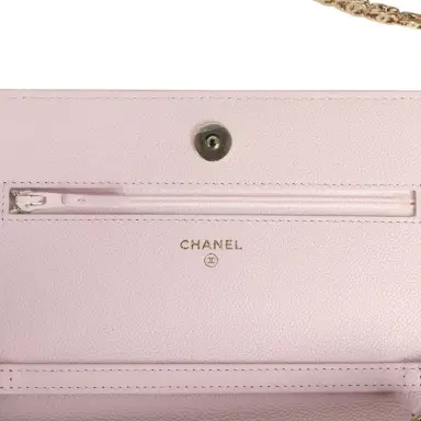 Chanel Chanel Wallet On Chain WOC Light Pink Caviar Light Gold Hardware | Thumbnail 8 Chanel Chanel Wallet On Chain WOC Light Pink Caviar Light Gold Hardware | Thumbnail 8