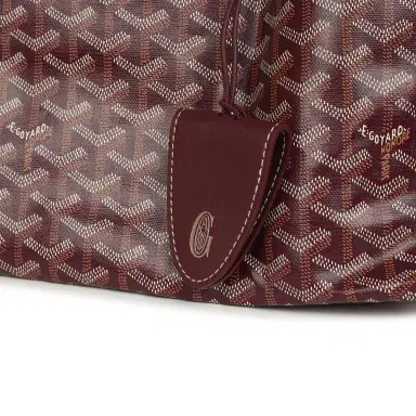 goyard Goyard Goyardine Burgundy Saint Louis GM Tote Bag Palladium Hardware | Thumbnail 7 goyard Goyard Goyardine Burgundy Saint Louis GM Tote Bag Palladium Hardware | Thumbnail 7