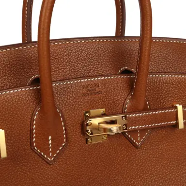 HERMÈS Hermes Birkin 25 Fauve Barenia Faubourg Gold Hardware | Thumbnail 7 HERMÈS Hermes Birkin 25 Fauve Barenia Faubourg Gold Hardware | Thumbnail 7
