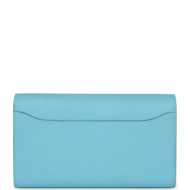 HERMÈS Hermes Constance Wallet To Go Celeste Epsom Gold Hardware | Thumbnail 4 HERMÈS Hermes Constance Wallet To Go Celeste Epsom Gold Hardware | Thumbnail 4