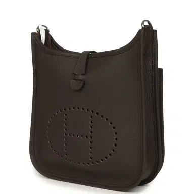 HERMÈS Hermes Evelyne 23 Ebene Clemence Palladium Hardware | Thumbnail 5 HERMÈS Hermes Evelyne 23 Ebene Clemence Palladium Hardware | Thumbnail 5