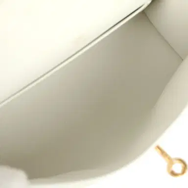 HERMÈS Hermes Kelly Pochette White Swift Gold Hardware | Thumbnail 8 HERMÈS Hermes Kelly Pochette White Swift Gold Hardware | Thumbnail 8