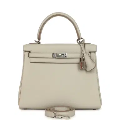 HERMÈS Hermes Kelly Retourne 25 Beton Togo Palladium Hardware | Thumbnail 1 HERMÈS Hermes Kelly Retourne 25 Beton Togo Palladium Hardware | Thumbnail 1