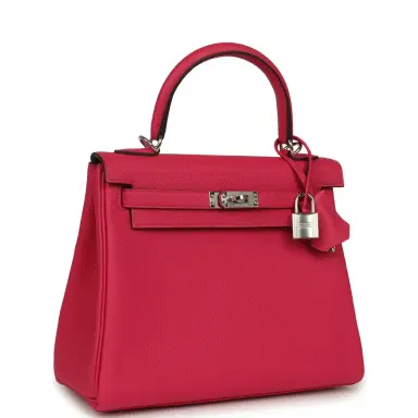 HERMÈS Hermes Kelly Retourne 25 Rose Mexico Togo Palladium Hardware | Thumbnail 2 HERMÈS Hermes Kelly Retourne 25 Rose Mexico Togo Palladium Hardware | Thumbnail 2
