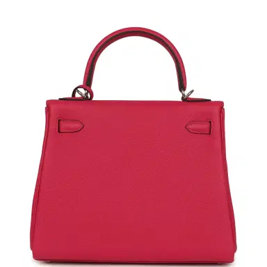 HERMÈS Hermes Kelly Retourne 25 Rose Mexico Togo Palladium Hardware | Thumbnail 4 HERMÈS Hermes Kelly Retourne 25 Rose Mexico Togo Palladium Hardware | Thumbnail 4