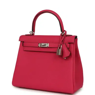 HERMÈS Hermes Kelly Retourne 25 Rose Mexico Togo Palladium Hardware | Thumbnail 5 HERMÈS Hermes Kelly Retourne 25 Rose Mexico Togo Palladium Hardware | Thumbnail 5