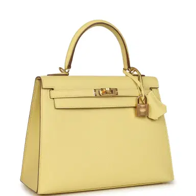 HERMÈS Hermes Kelly Sellier 25 Jaune Poussin Epsom Gold Hardware | Thumbnail 2 HERMÈS Hermes Kelly Sellier 25 Jaune Poussin Epsom Gold Hardware | Thumbnail 2