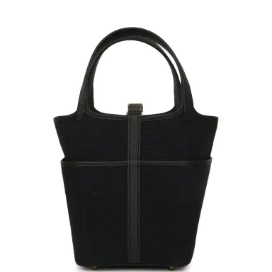 HERMÈS Hermes Picotin Cargo 18 Black Toile Goeland and Swift Gold Hardware | Thumbnail 4 HERMÈS Hermes Picotin Cargo 18 Black Toile Goeland and Swift Gold Hardware | Thumbnail 4